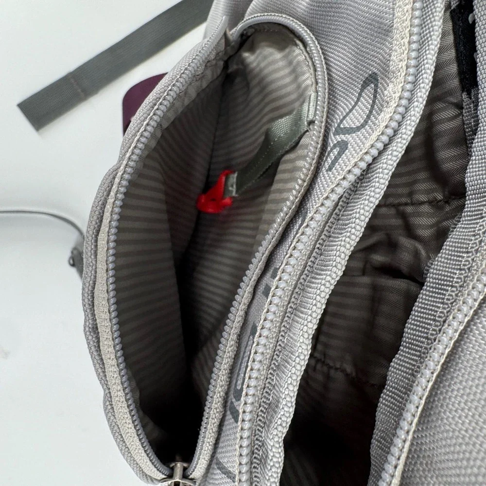 Osprey Flap Jill Pack Backpack Gray Purple Laptop Sleeve Hiking Travel